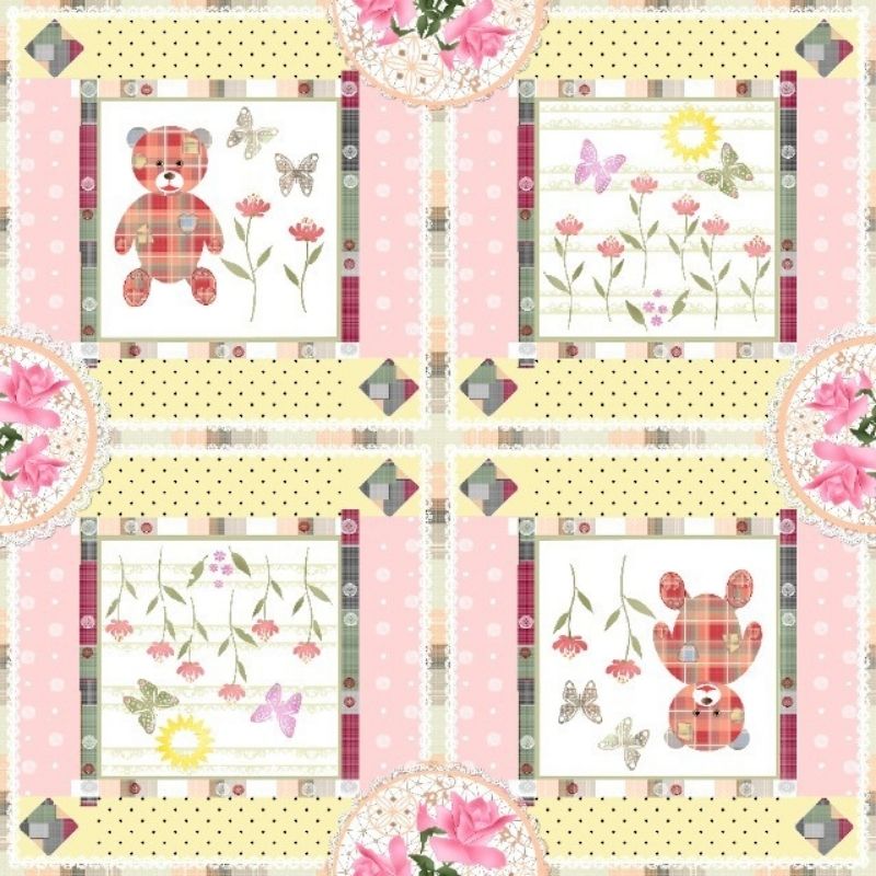 Corino BB Estampado Patchwork - 1,40m de largura