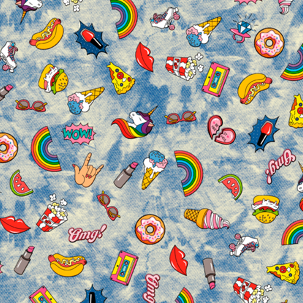 Dekorama Revest Stickers Azul - 1,40m de largura