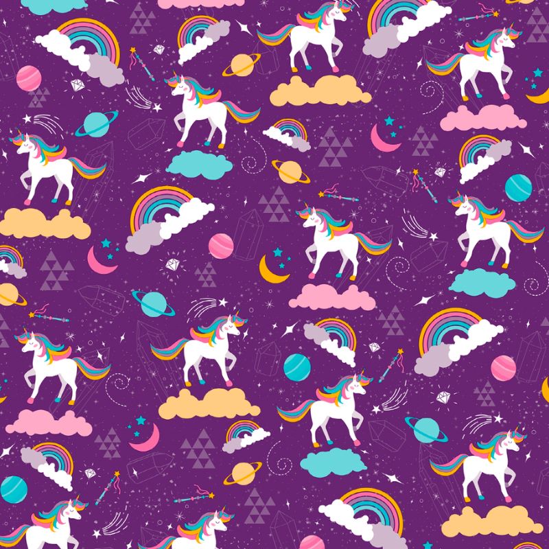 Dekorama Revest Unicórnio - 1,40m de largura